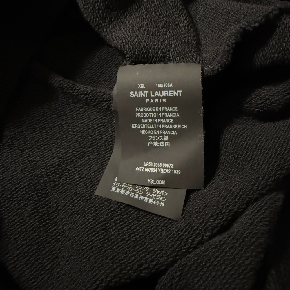 Saint Laurent Black Hoodie with Gold Logo - Picture 4 of 4